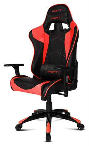 Drift DR300BR Pu/Foam, 122-129Cm, 55Cm, 90-135º, 150Kg, Negro/Rojo