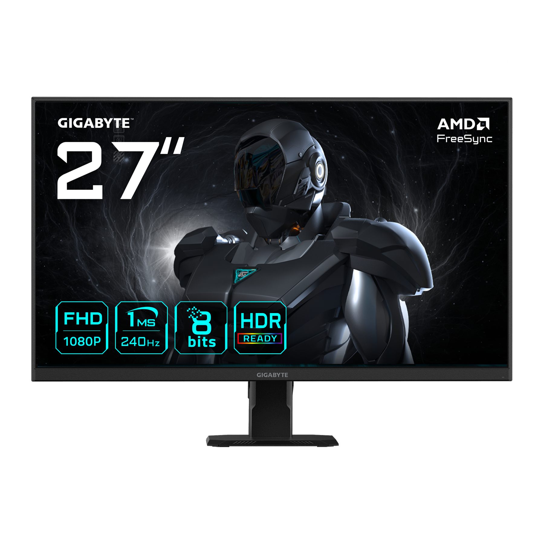 Gigabyte 20VM0-GS27F2BT-1EKR Gs27f2 27" Monitor De Juego FHD - 1920 X 1080, 240Hz, 1Ms, 300 Cd/M², Freesync, Hdr Ready, HDMI 2.0, DisplayPort 1.4