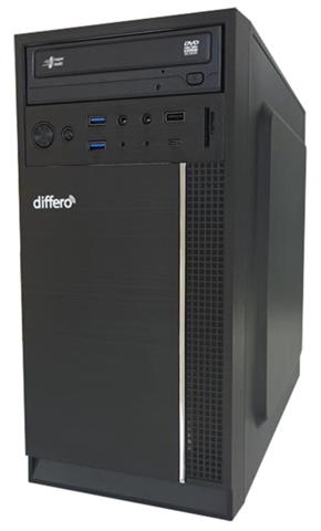 Differo OR1639249PN Intel Core i3-12100 (12 MB Cache), 8 GB DDR4-SDRAM, 500 GB SSD, Intel UHD Graphics 730