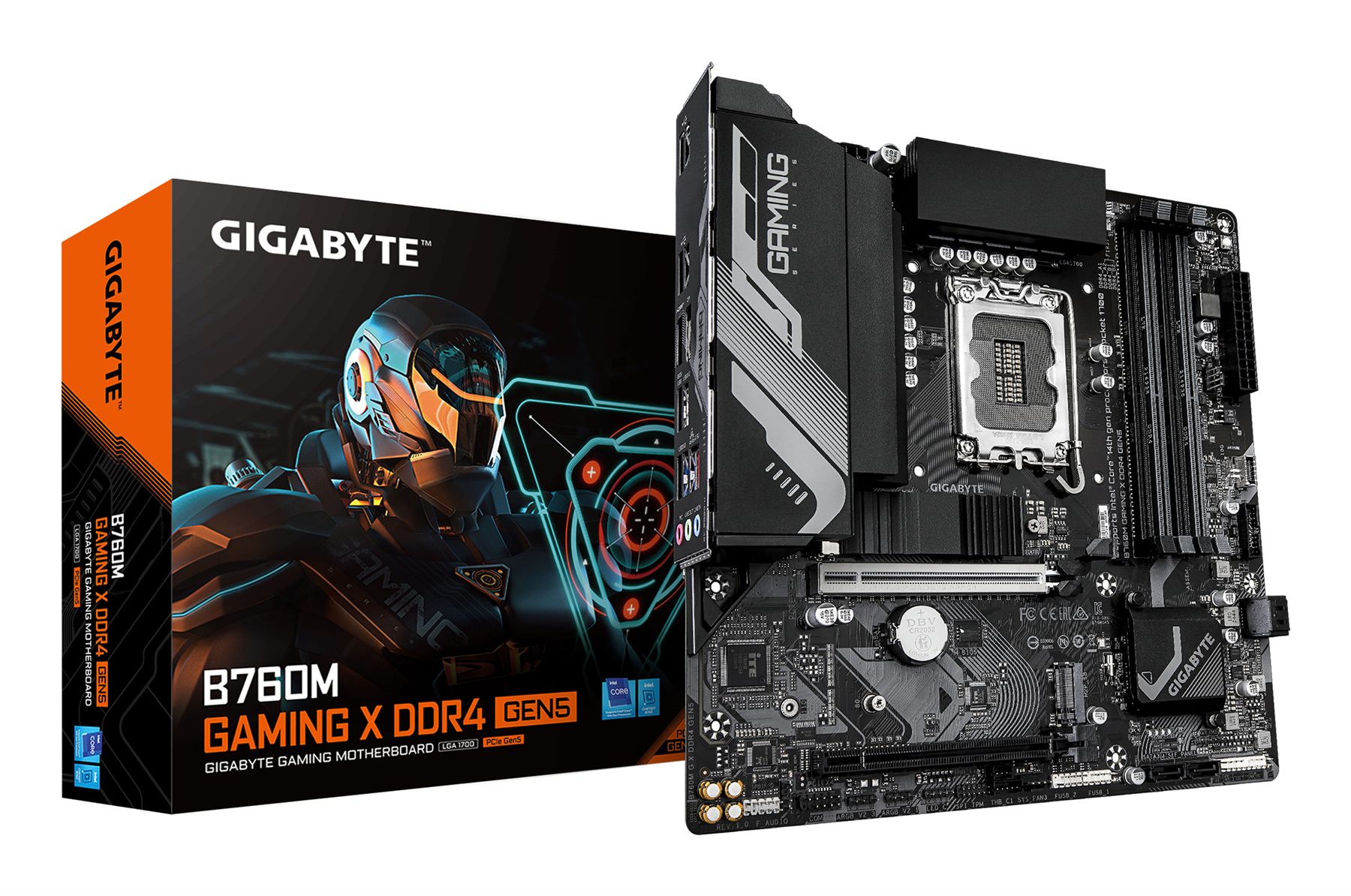 Gigabyte 9MB76MG45-00-G10 B760m Gaming X DDR4 Gen5 Placa Base – Compatible Con Procesadores Intel Core 14ª Generación, Vrm De 8+1+1 Fases, Hasta 3200 MHz DDR4, 2 X M.2 PCIe 4.0, Lan 2.5 Gbe, USB 3.2 Gen 1