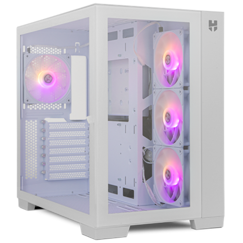 Nox NXHUMMERASTRAWH Semitorre, Atx / M-Atx, 2 X 3.5" Ó 3 X 2.5", 3X 2.5", Cpu Cooler: 160 Mm, Vga: 420 Mm, Chasis De Acero Spcc 0.8 Y 0.6 Mm, Blanco