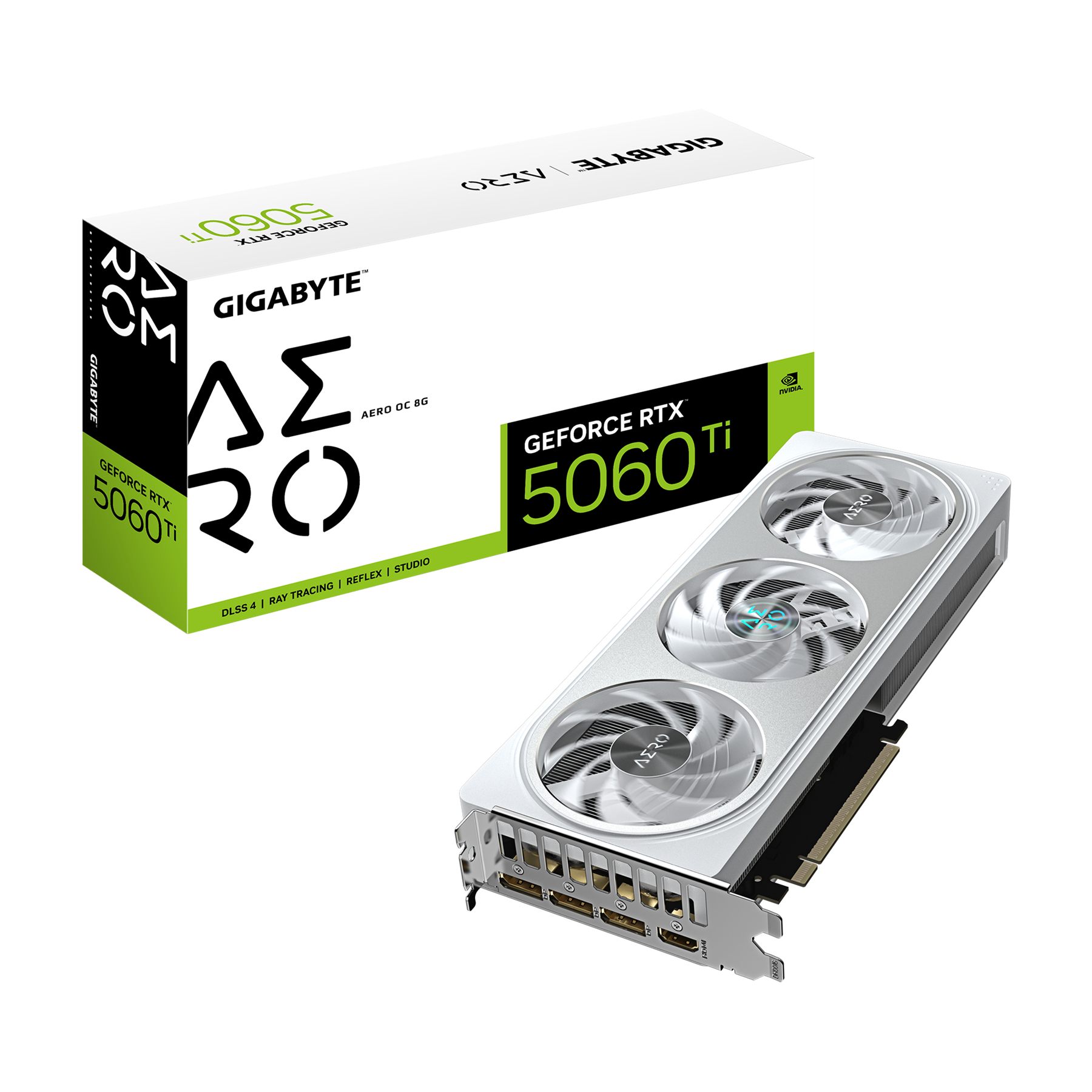 Gigabyte 9VN506TAO8-00-G10 GeForce RTX 5060 Ti Aero Oc 8G Tarjeta Gráfica – 8 GB GDDR7, 128 Bits, Pci-E 5.0, 2647 MHz Frecuencia Del Núcleo, 3 X DisplayPort, 1 X HDMI, Gv-N506taero Oc-8Gd