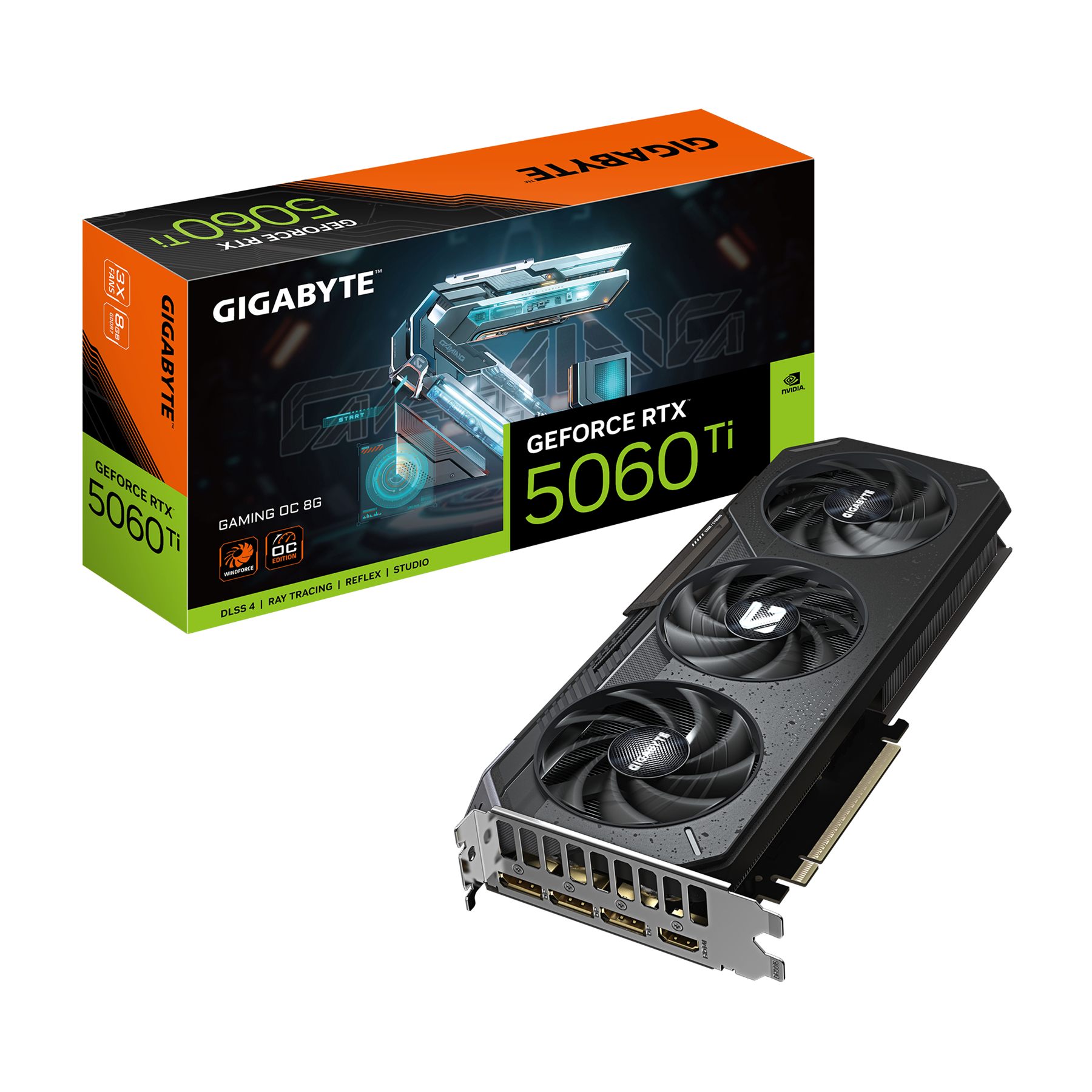 Gigabyte 9VN506TGO8-00-G10 GeForce RTX 5060 Ti Gaming Oc 8G Tarjeta Gráfica – 8 GB GDDR7, 128 Bits, Pci-E 5.0, 2647 MHz Frecuencia Del Núcleo, 3 X DisplayPort, 1 X HDMI, Gv-N506tgaming Oc-8Gd