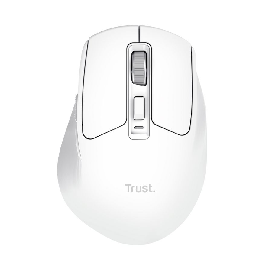 Ratón Inalámbrico Trust Niven Confort 26022/ Batería Recargable/ Hasta 3200 Dpi/ Blanco