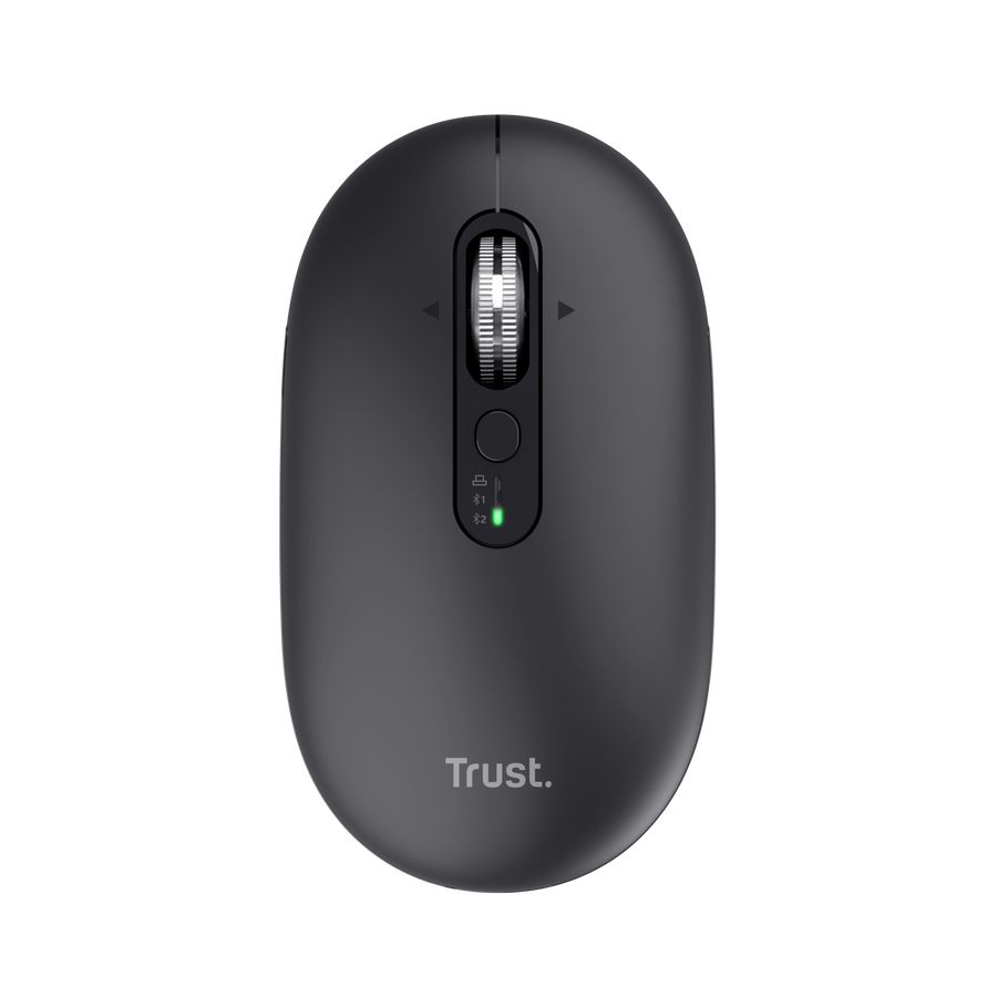 Ratón Inalámbrico Trust Seron 26018/ Batería Recargable/ Hasta 3200 Dpi/ Negro