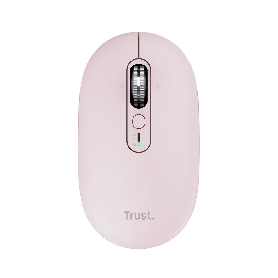 Ratón Inalámbrico Trust Seron 26206/ Batería Recargable/ Hasta 3200 Dpi/ Rosa