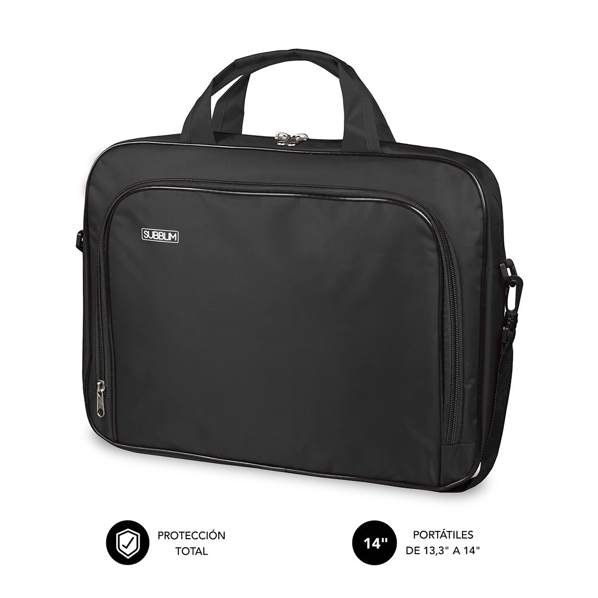 Subblim Maletín Ordenador Oxford Laptop Bag 13,3"-14" Black