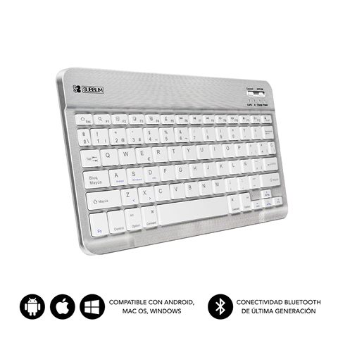 Subblim Teclado Bluetooth Smart Bt Keyboard Silver