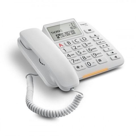 Gigaset Dl380 Teléfono Analógico Blanco Identificador De Llamadas