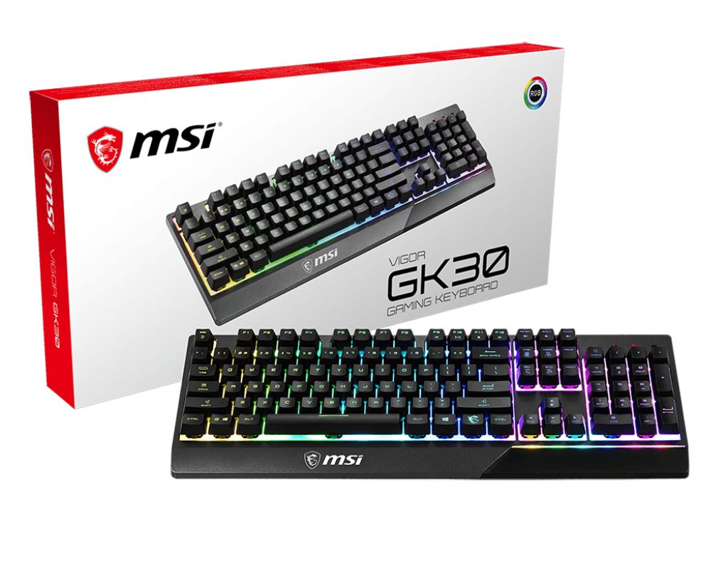 MSI Vigor Gk30 Teclado USB Qwerty Español Negro