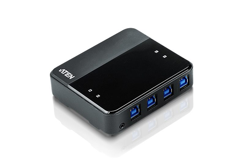 Aten Switch De Periféricos USB 3.2 Gen1 De 4 X 4 Puertos