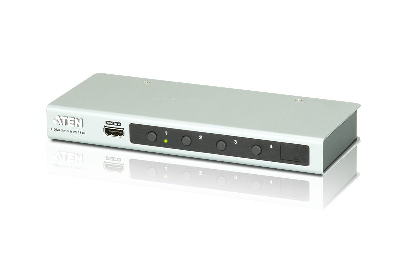 Aten Conmutador / Selector / Switchhdmi 4K De 4 Puertos (Vs481b-At-G)(Cp10)