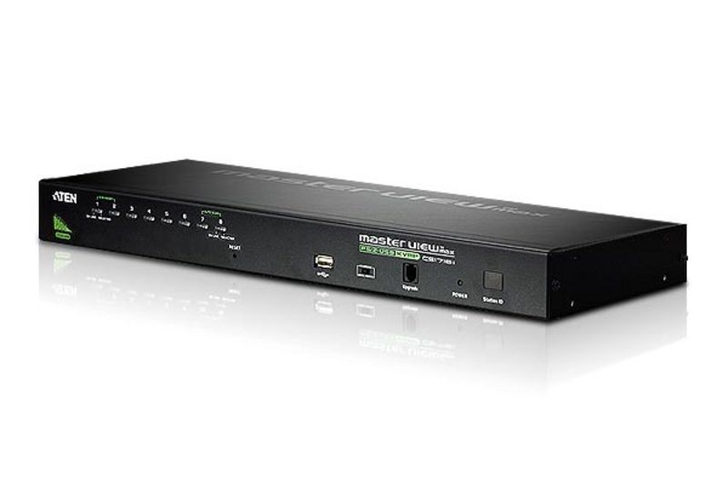 Aten Cs1708a Interruptor Kvm Montaje En Rack Negro