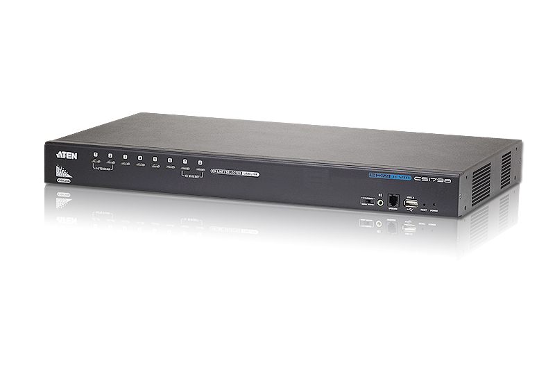 Aten Cs1798 Interruptor Kvm Montaje En Rack Negro