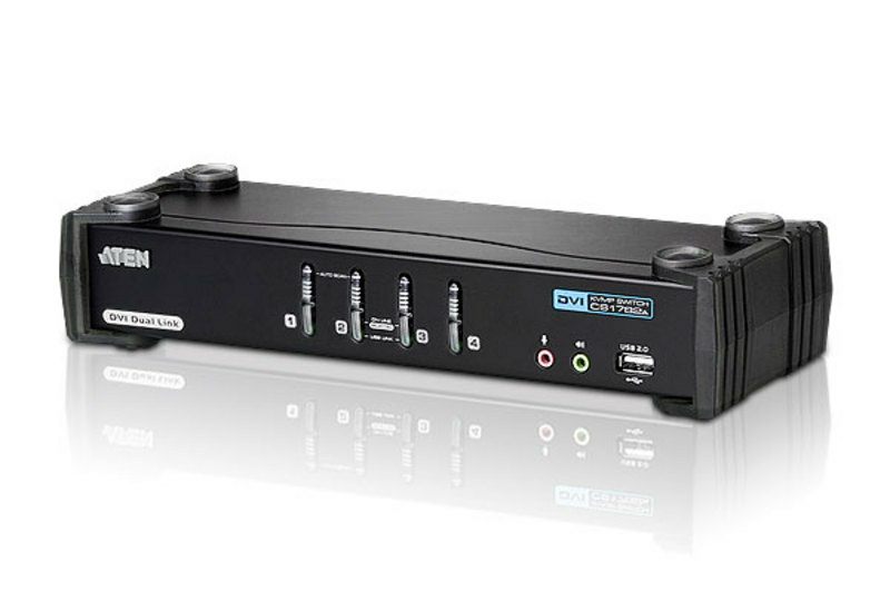 Aten Switch Kvmp Dvi/Audio Dual Link USB De 4 Puertos (Cs1784a-At-G)