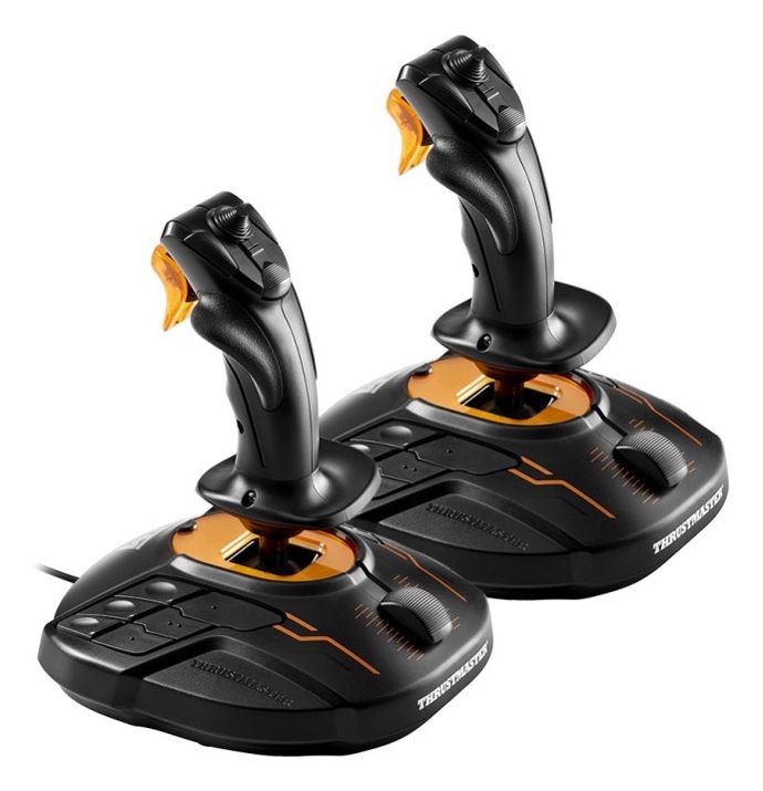 Thrustmaster T.16000M Fcs Space Sim Duo Negro, Naranja USB Palanca De Mando Analógico/Digital PC