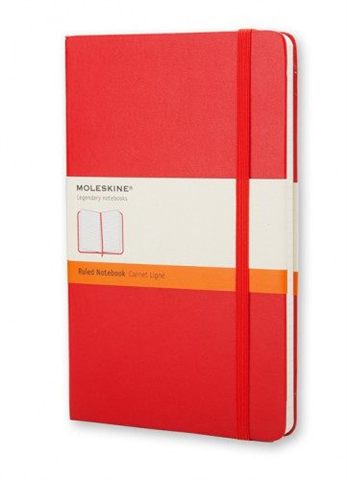 Libreta Clasica Tapa Dura Roja P (9X14cm) Rayada Moleskine Mm710r