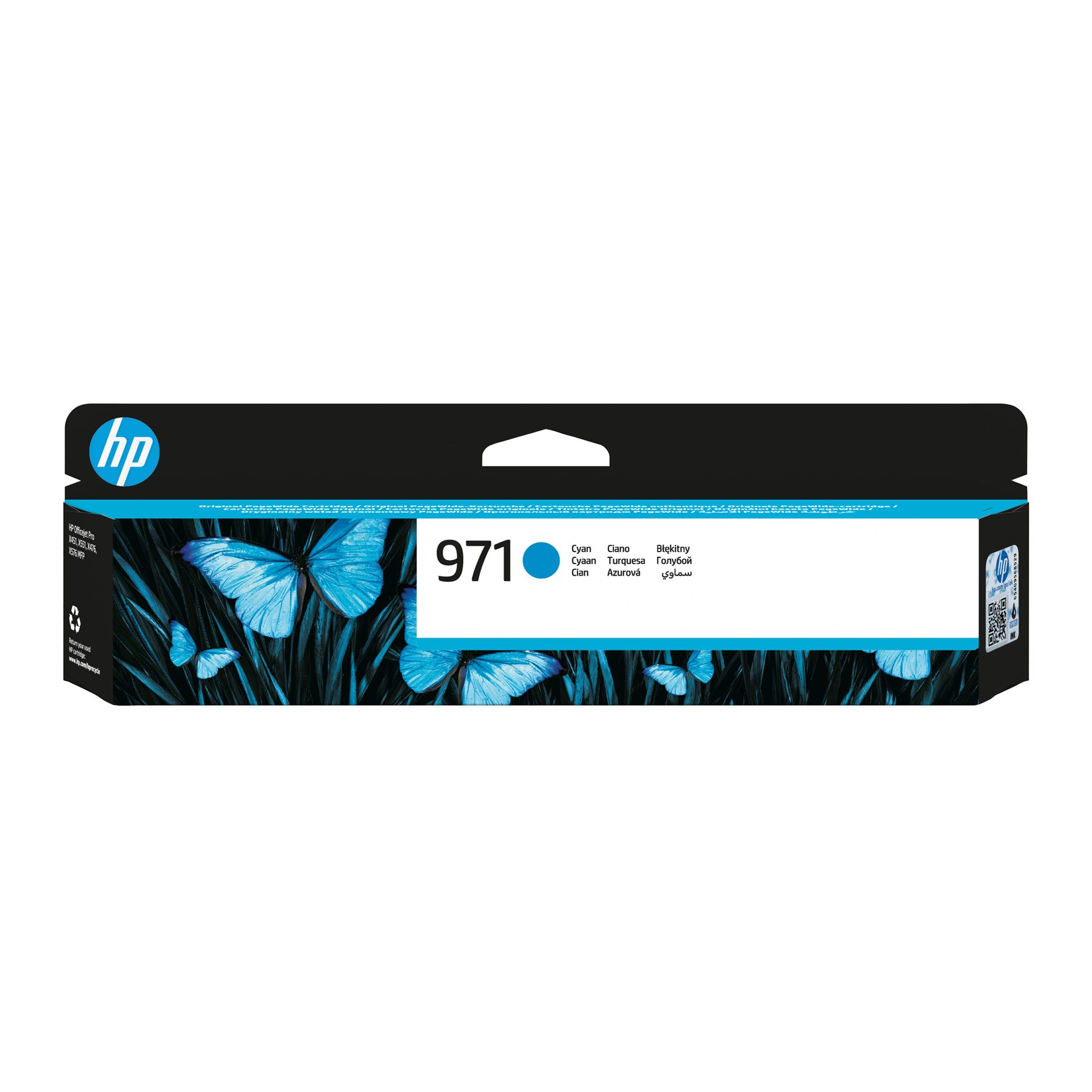 Hp 971 Cartucho De Tinta Hp971 Cian (Cn622ae)