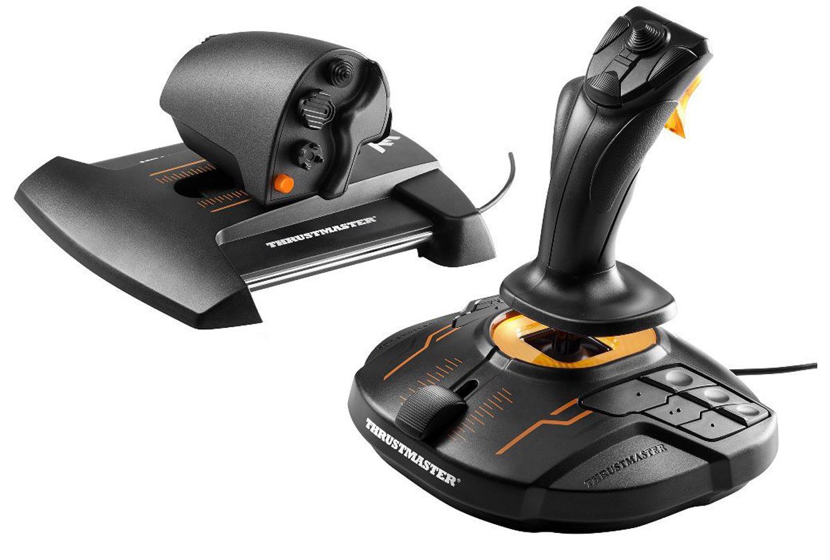 Thrustmaster T-16000M Fcs Hotas Negro, Naranja USB Palanca De Mando Analógico/Digital Mac, PC
