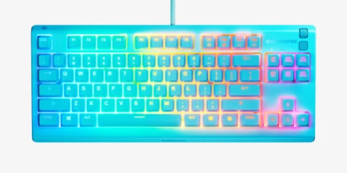 Steelseries Apex 3 Tkl - Us Teclado Juego Usb Qwerty Inglés De Ee. Uu. Color Aguamarina