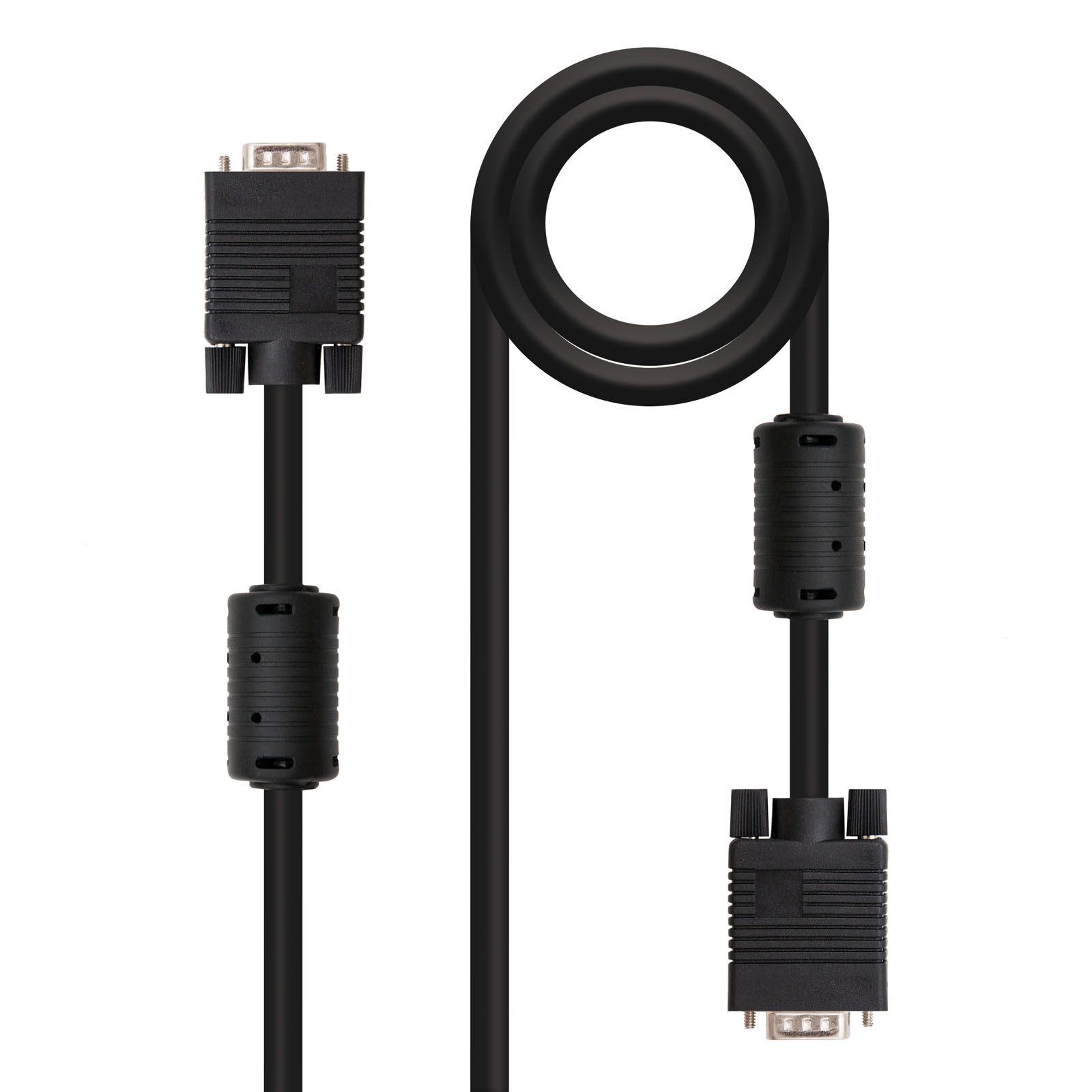 Nanocable Cable Svga Con Ferrita Hdb15/M-Hdb15/M 10 M