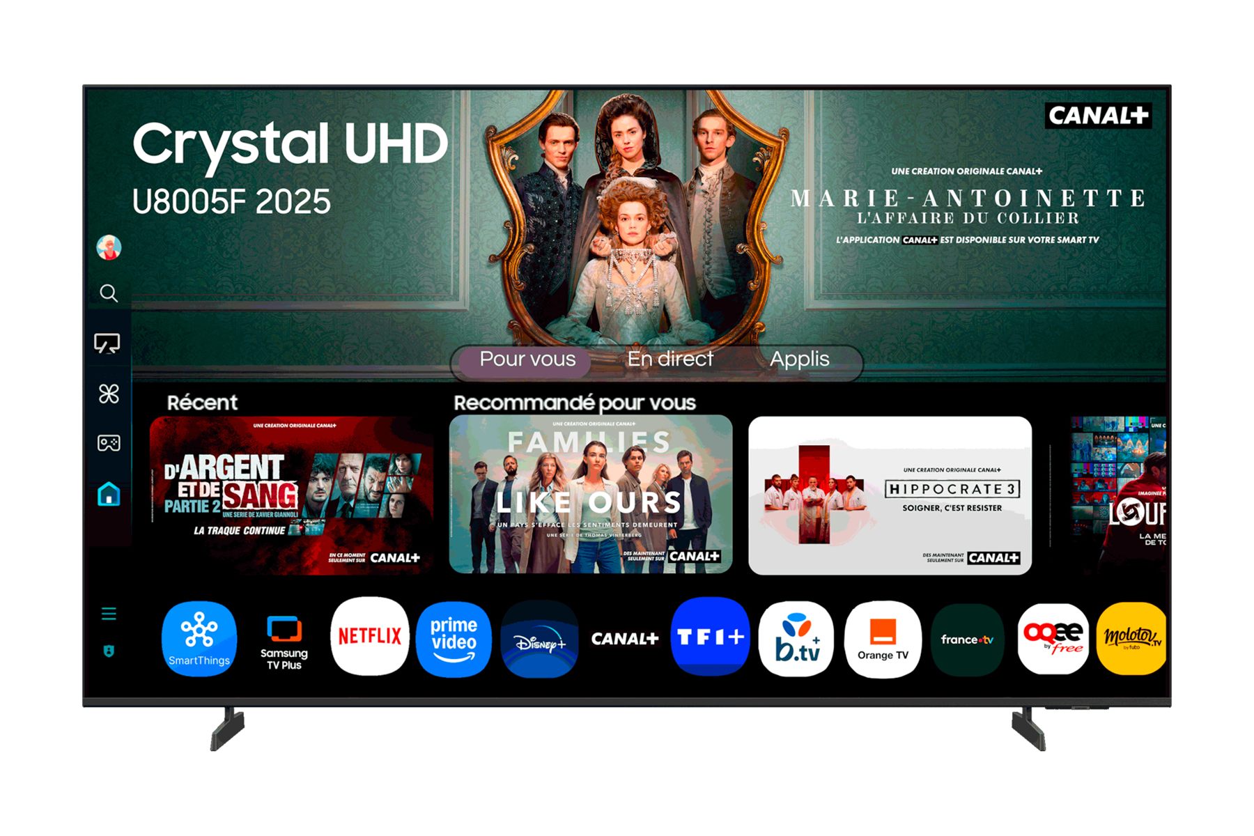 Samsung Tu85u8005fu 2,16 M (85") 4K Ultra HD Smart Tv Wifi Negro
