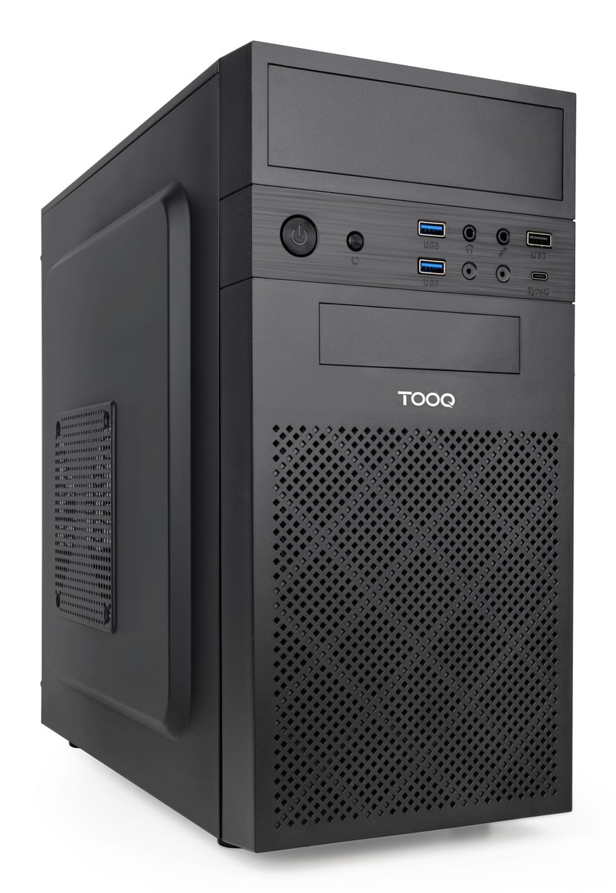 Tooq Caja Minitorre Micro-Atx “Isobox Ultra”, Negra