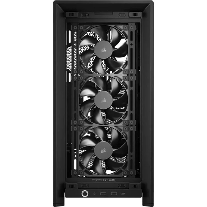 Caja Corsair Frame 4000D Rs Wood Mid-Tower Black/Walnut Cc-9011340-Ww