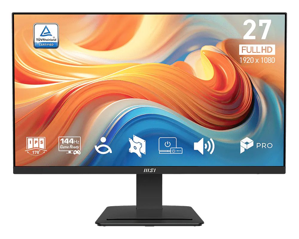 MSI Monitor Pro Mp273 E14a. 27" IPS Flat. 1920X1080 . 144Hz. Negro