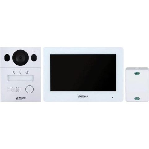(Dhi-Ktx01(S)/Dhi-Vto2003f/Dhi-Vth5123h-W-S2) Dahua Kit Videoportero Para Instalacion En Superficie, 2 Hilos, Ip65, Ik07