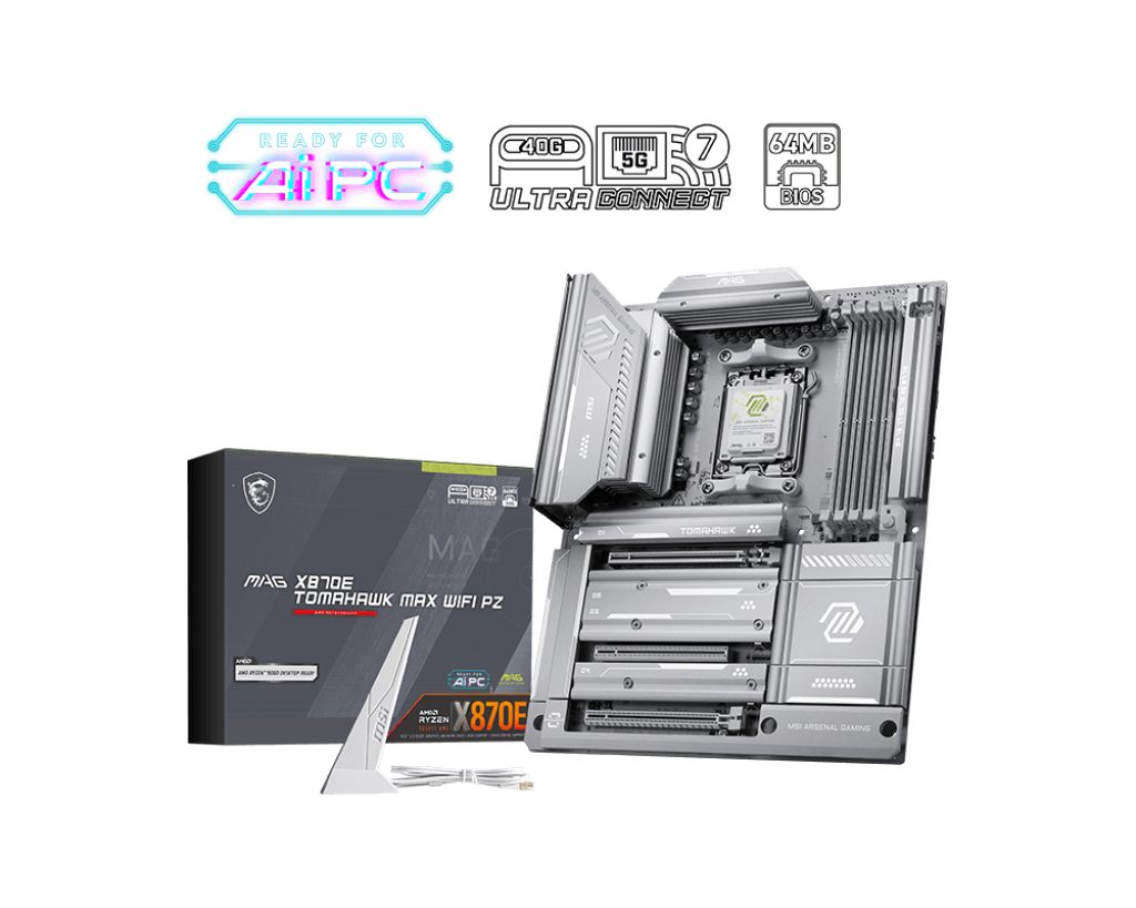 MSI Mag X870e Tomahawk Max Wifi Pz Placa Base AMD X870e Zócalo Am5 Atx