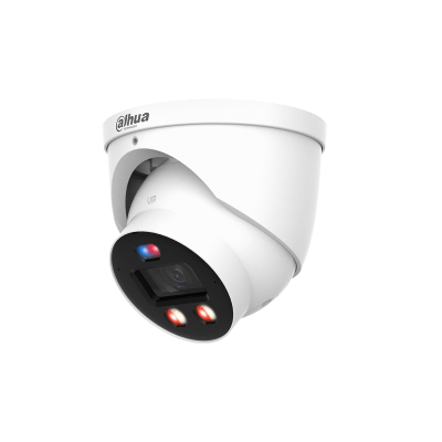 (Dh-Ipc-Hdw3449hp-As-Pv-0280B-Pro) Dahua Camara Ip Wizcolor Turret Wizsense Serie 3 4Mp Con Inteligencia Artificial, Soporta Microsd 256Gb, Tioc Pro Alarma In/Out, Acupick, Smd 4.0, 12 Vdc/Poe, Ip67, 2.8Mm