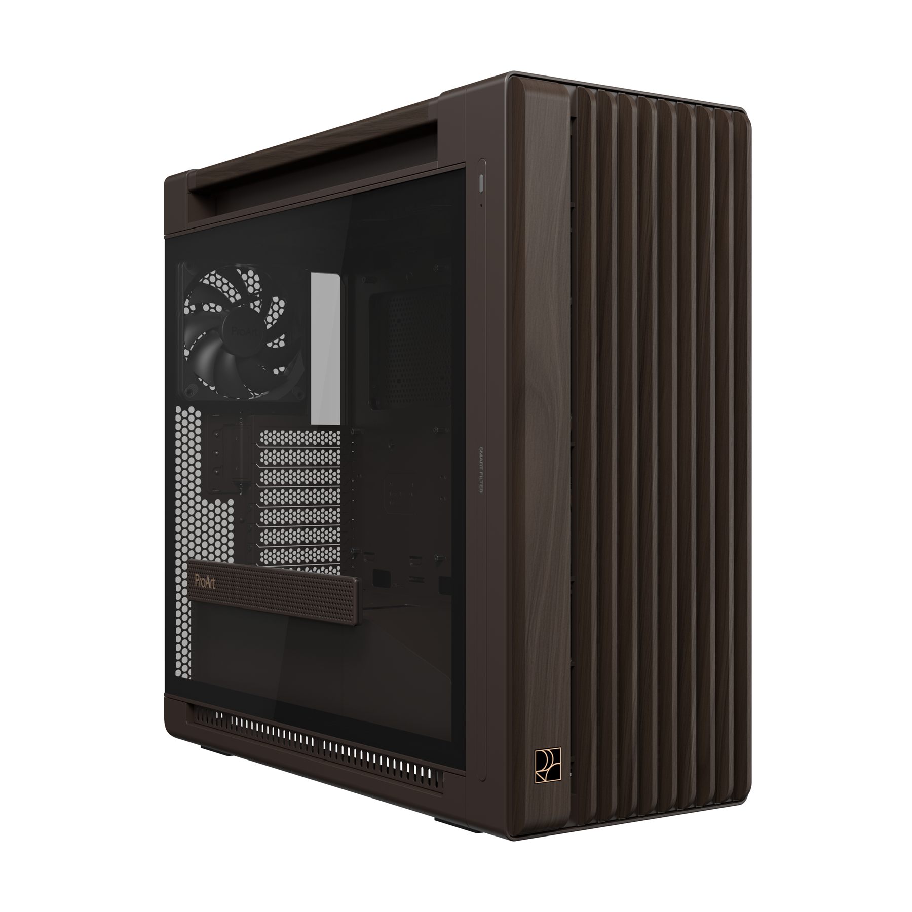 Caja Asus Proart Pa602 Walnut Wood Tg Pwm Retro Brown