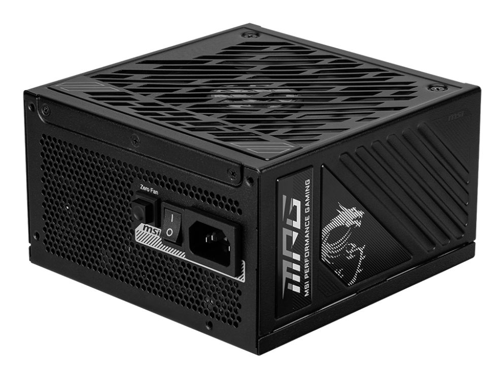 MSI Mpg A1250gs Pcie5 Unidad De Fuente De Alimentación 1250 W 20+4 Pin Atx Atx Negro