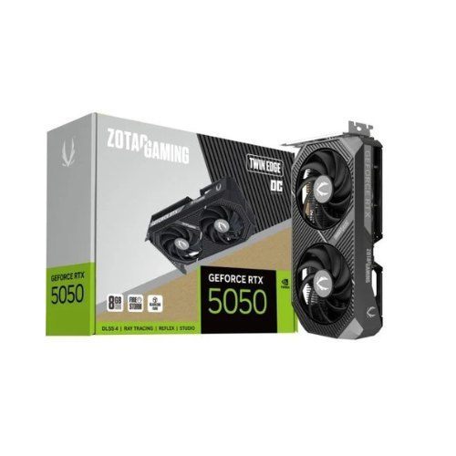 Vga Zotac RTX 5050 Twing Edge Oc 8 GB,Nv,Rtx5050,8 GB,GDDR6,128Bit,1Hdmi+3Dp,2 Ventiladores (Zt-B50500h-10M)