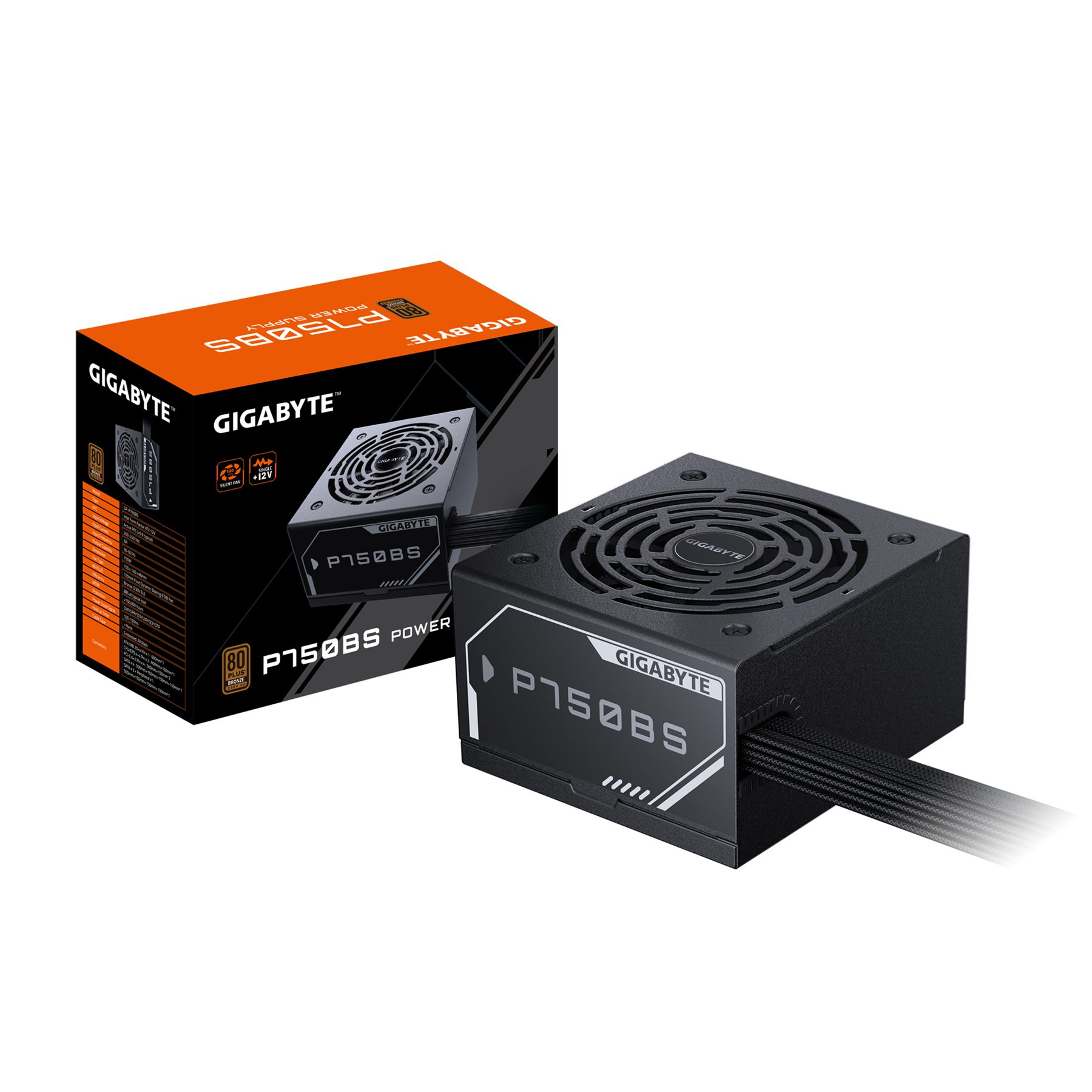 Gigabyte P750bs Fuente De Alimentación - Pci-E 6+2 Pin X 4, 80 Plus Bronze, Ventilador De 120 Mm, Compatible Con Atx, Enchufe Eu