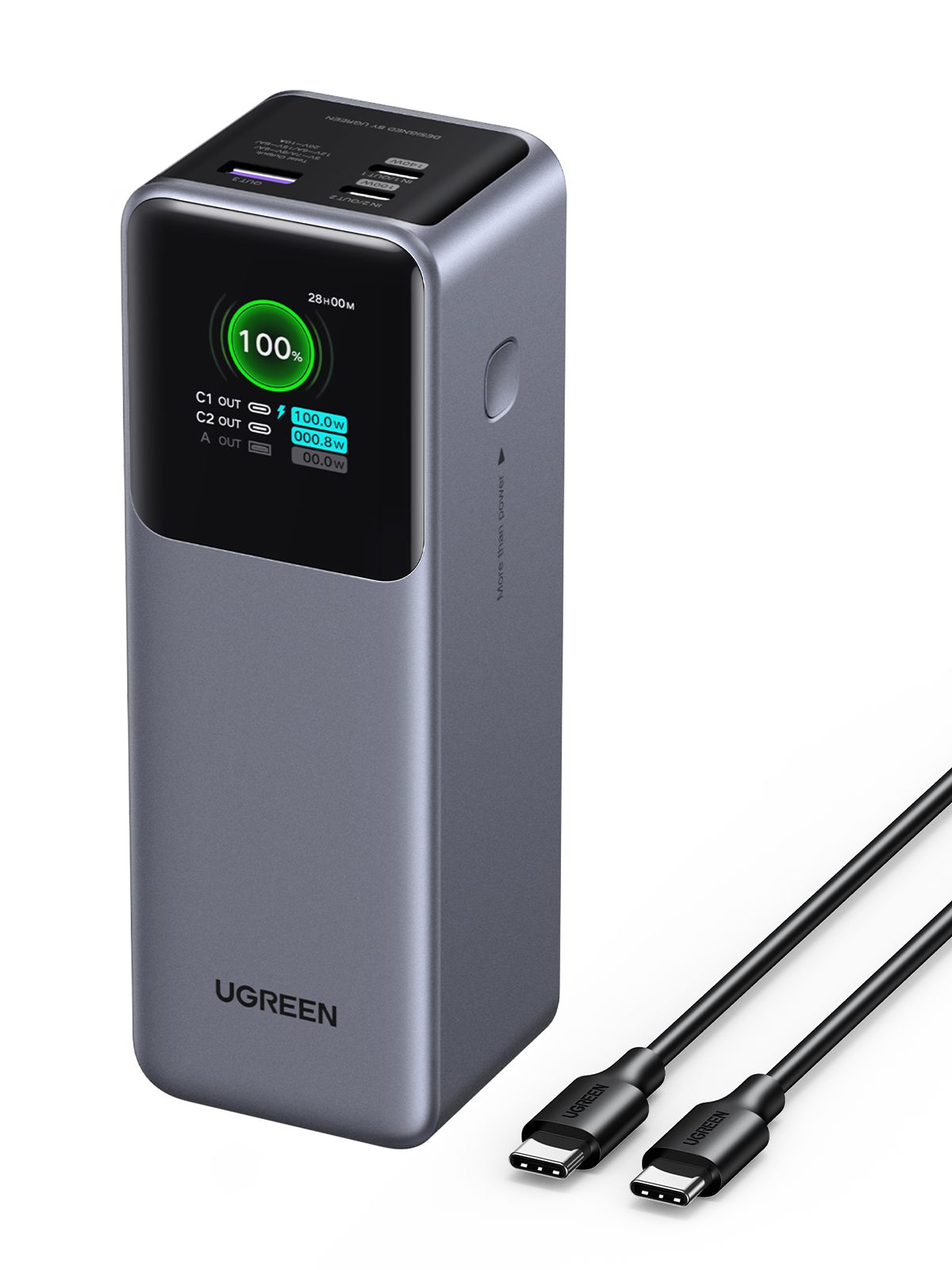 Ugreen 25000 Mah 200 W Fast Charging Powerbank Gris