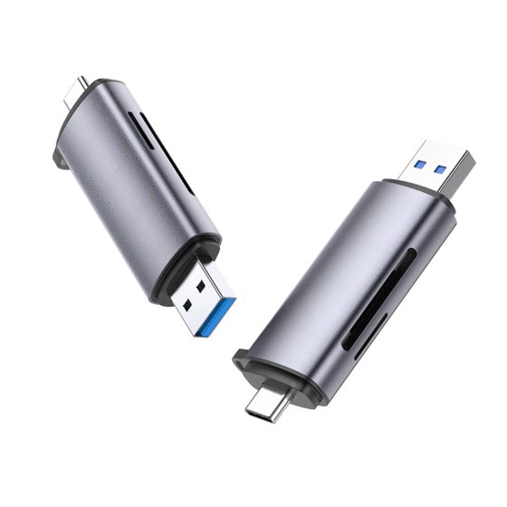 Ugreen 50706 Lector De Tarjeta USB/Micro-USB Plata