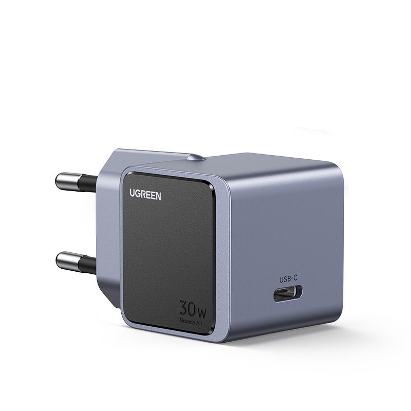 Ugreen Nexode S 30 W USB-C Gan Fast Charger Eu Gray Teléfono Móvil, Batería Portátil, Teléfono Gris Corriente Alterna Interior