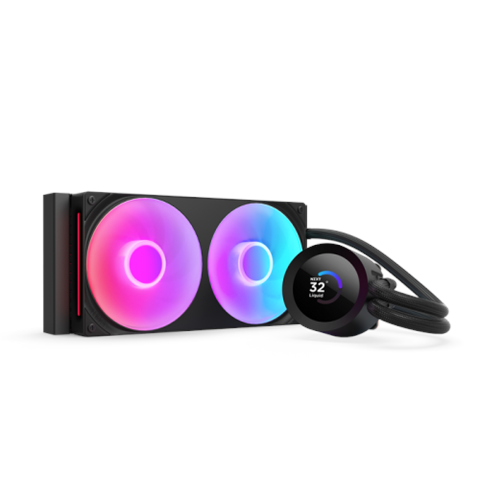 Nzxt Kraken 240 Rgb V2 - 240Mm Aio Liquid Cooler W/ 1.54In. Display &Amp; &Amp; Rgb Core Fan Entry Version (Black)