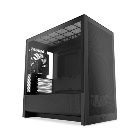 Caja Nzxt H3 Flow (2025) Micro-Atx Mid-Tower Case - All Black Color