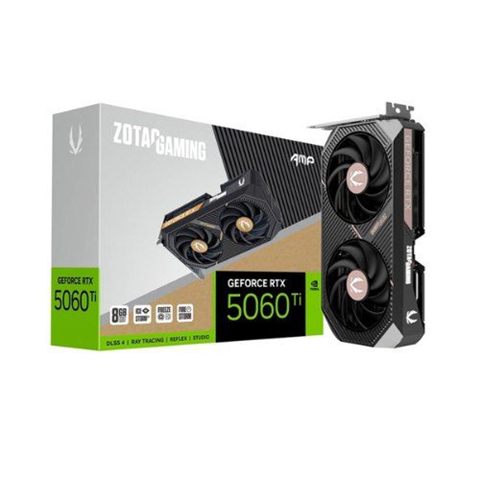 Vga Zotac RTX 5060 Ti 8 GB Amp,Nv,Rtx5060ti,8 GB,GDDR7,128Bit,1Hdmi+3Dp,2 Ventiladores (2 Ventiladores)
