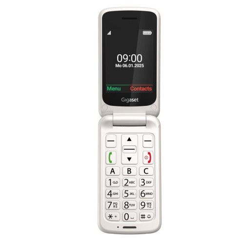 Gigaset Gl595 7,11 Cm (2.8") 114 G Blanco Teléfono Para Personas Mayores