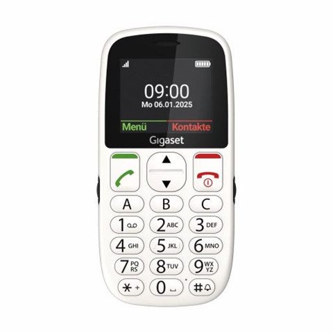 Gigaset Gl395 5,59 Cm (2.2") 90 G Blanco Teléfono Para Personas Mayores