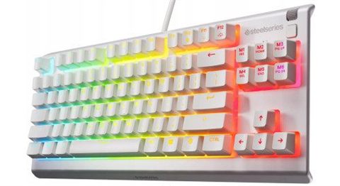 Teclado Steelseries Apex 3 Tkl (Usa) Blanco (64819)