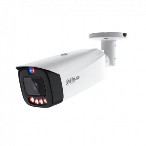 (Dh-Ipc-Hfw3449t1p-As-Pv-0280B-Pro) Dahua Camara Ip Wizcolor Bullet Wizsense Serie 3 4Mp Con Inteligencia Artificial, Soporta Microsd 256Gb Tioc Pro Alarma In/Out, Acupick, Smd 4.0, 12 Vdc/Poe, Ip67, 2.8Mm