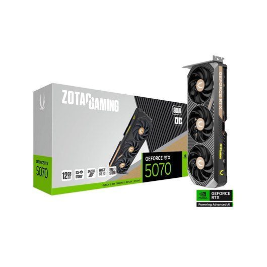 Zotac Gaming GeForce RTX 5070 Solid Oc Nvidia 12 GB GDDR7