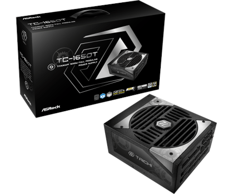 Asrock Taichi Tc-1650T Unidad De Fuente De Alimentación 1650 W 20+4 Pin Atx Atx Negro
