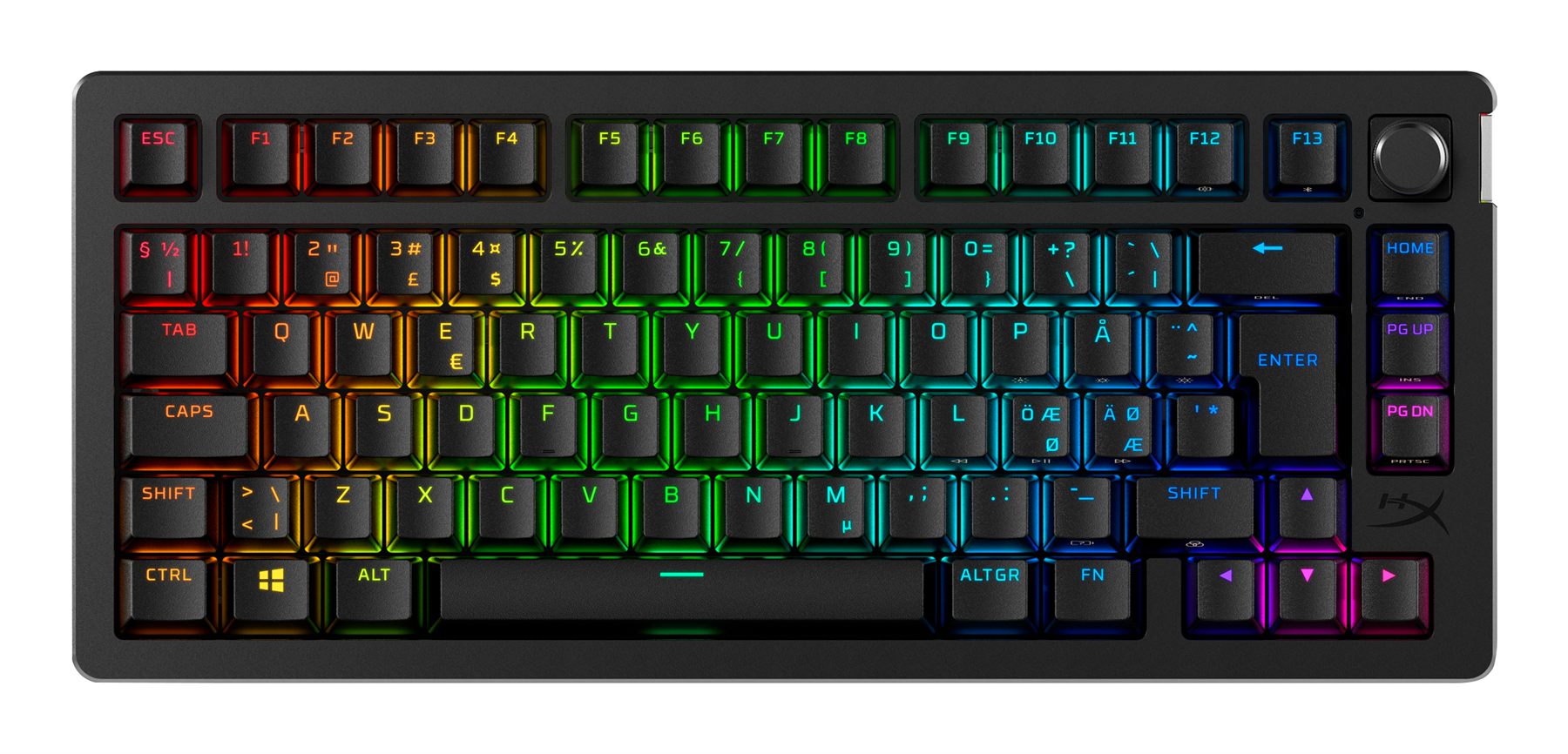 Hp Teclado Gaming Hyperx Alloy Rise 75 Inalámbrico