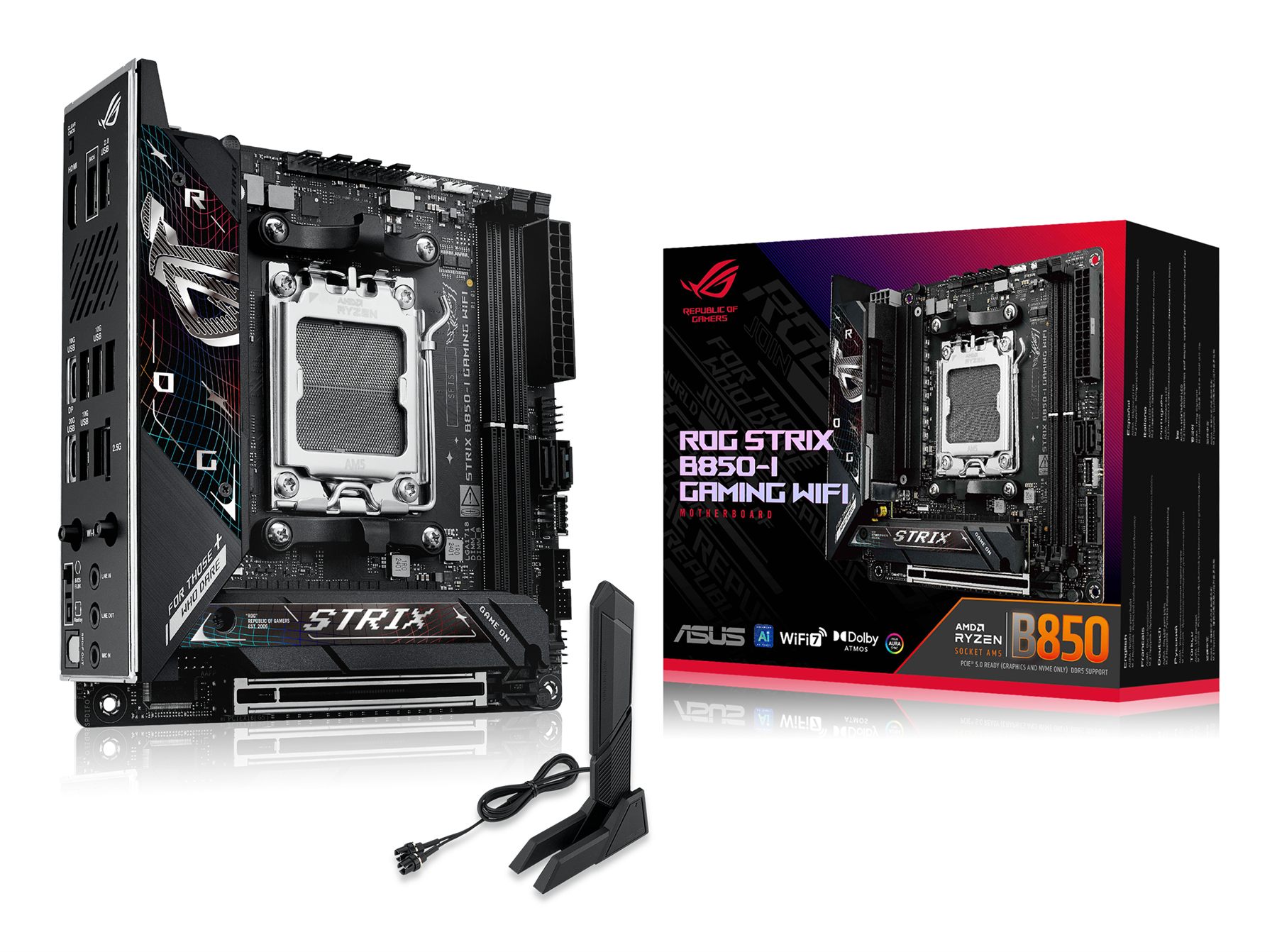 Asus Rog Strix B850-I Gaming Wifi AMD B850 Zócalo Am5 Mini Itx